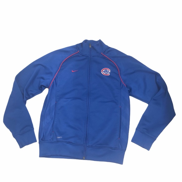 NIKE FIT CHICAGO CUBS MLB FULL ZIP UP JACKET SIZE SMALL - Picture 2 of 14